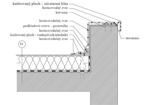 Detail iskrovej skúšky na plochej streche