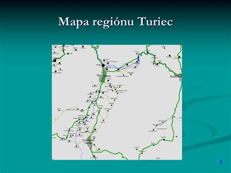 mapa regiónu Turiec so zvýraznením priemyselných zón