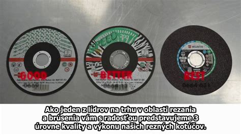 Porovnanie rozmerov rezných kotúčov