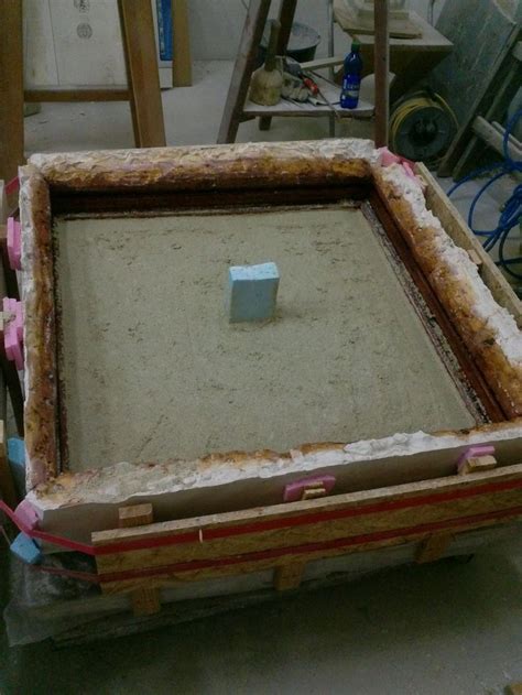 Schematické znázornenie výroby vane z umelého kameňa