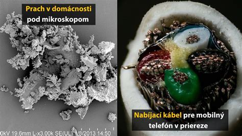 Detail nano-ihlového kryštálového povlaku pod mikroskopom