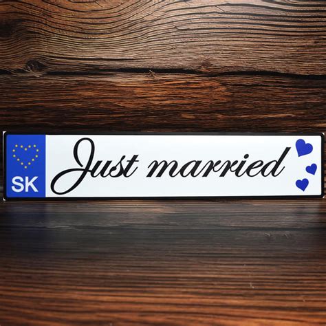 Svadobná ŠPZ na aute