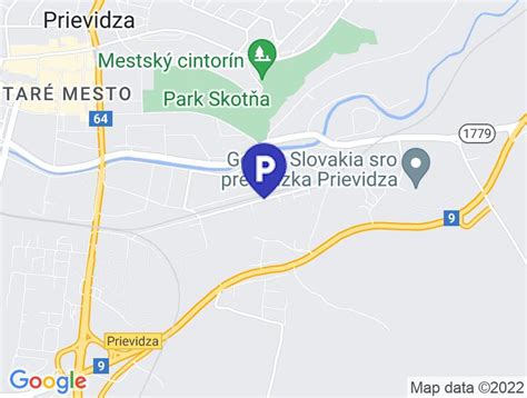 Interaktívna mapa s vyznačenou polohou požičovne náradia WAMI v Prievidzi