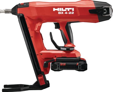 Ilustrácia akumulátorového vsadzovacieho prístroja Hilti BX 4-22 v akcii