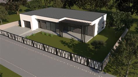 Ilustrácia stavebného projektu s použitím betónových materiálov