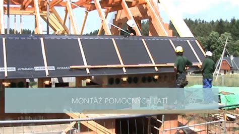 Montáž difúznej fólie na krov