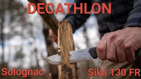 Súhrnná infografika kľúčových vlastností noža SOLOGNAC SIKA 130 GRIP