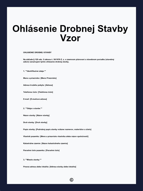Schéma: Proces stavebného povolenia a ohlásenia drobnej stavby