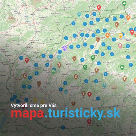 Mapa: Lokality s rekreačnými nehnuteľnosťami na Slovensku