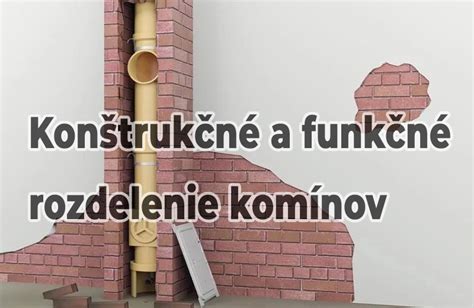 Rozdelenie typov komínov