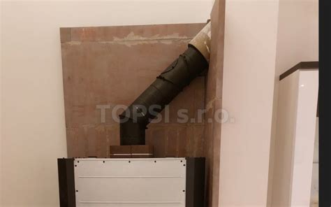 Šamotové pripojenie dymovodu k telesu komína