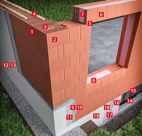Porovnanie brúsených a nebrúsených tehál s detailom spojov