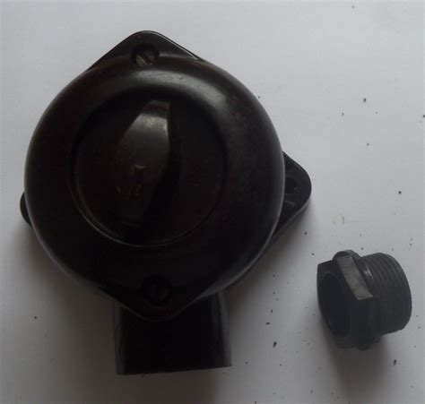 Starožitný bakelitový otočný vypínač