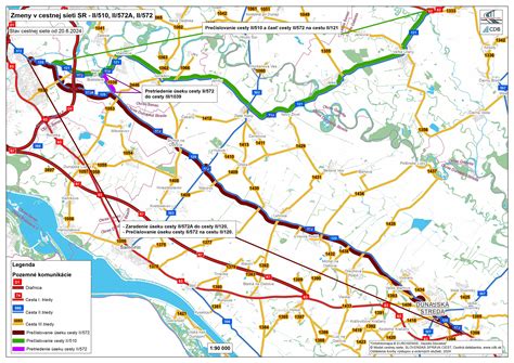 Mapa dopravných prepojení cesty II/584