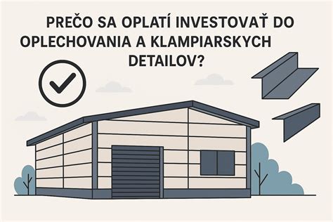 Rôzne typy klampiarskych detailov oplechovania atiky
