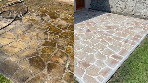 Porovnanie dlažby pred a po oprave