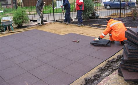 Štruktúra gumovej dlažby