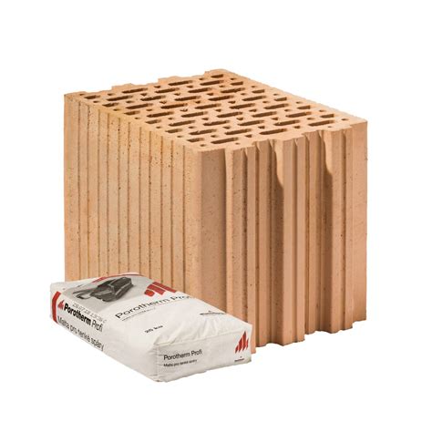 Fotografia múru z tehál Porotherm 25 AKU Z Profi