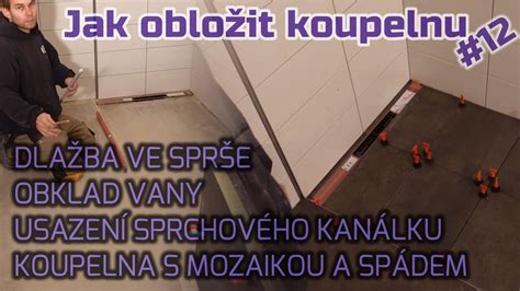 Príklad podlahového odtokového žľabu v bezbariérovej sprche
