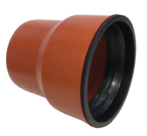 Kanalizačný prechod z kameniny na PVC DN 200 v detailoch