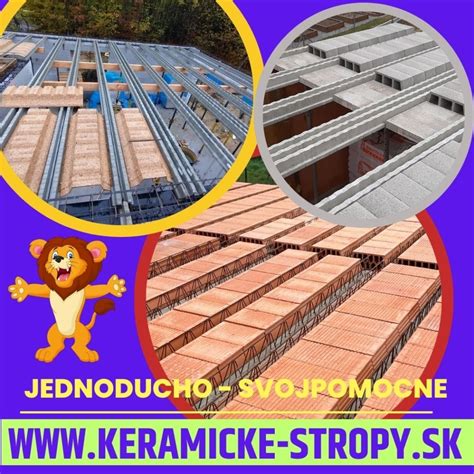 Proces montáže keramického stropu s nosníkmi a vložkami