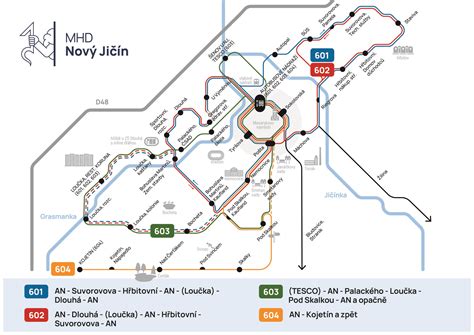 Mapa MHD Michalovce