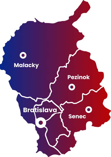 Mapa Michaloviec s vyznačenými priemyselnými zónami