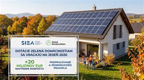 Program Zelená domácnostiam a podpora OZE