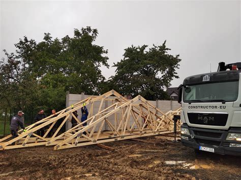 Výroba a montáž väzníkového krovu