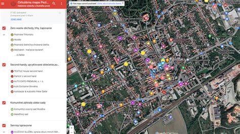 Mapa doručovacích zón pre tehly z Pezinka