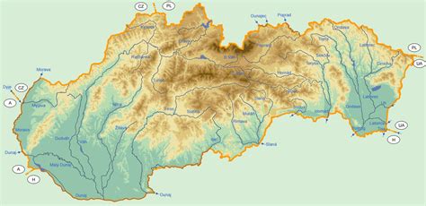 mapa toku rieky Bodrog a priľahlých lužných oblastí