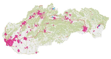 Mapa dodávateľov stavebných materiálov a ich lokalít v regióne Michaloviec