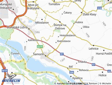 Mapa obce Kvetoslavov s vyznačením stavebných firiem