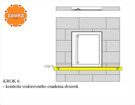 Inštalačný diagram stavebného puzdra do murovanej steny