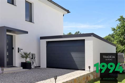 Ilustrácia rôznych typov garážových sekčných brán