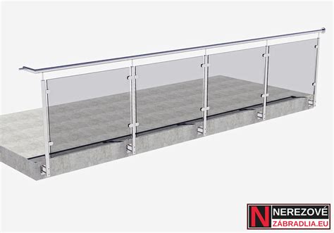 Schéma bočného upevnenia zábradlia