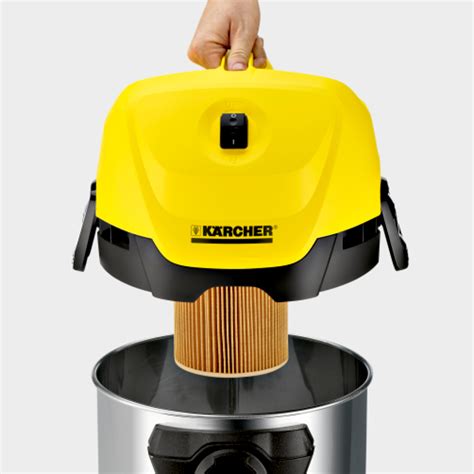 Detail nerezovej nádoby Kärcher WD3 Premium