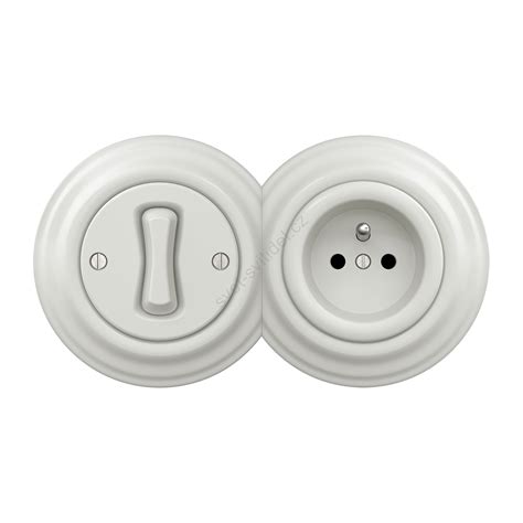 Retro vypínač a zásuvka