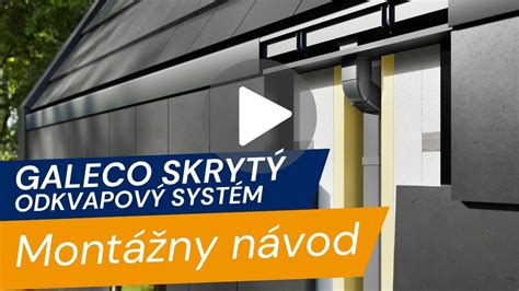 Schéma skrytého odkvapového systému KROP