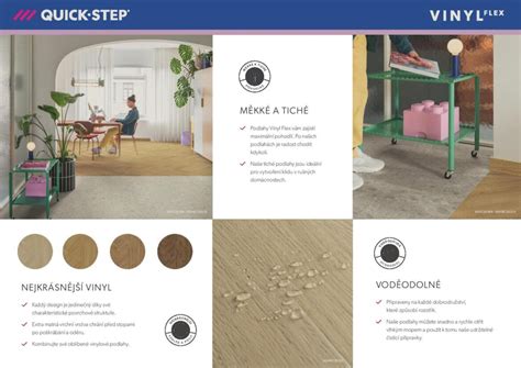 Rôzne dekory laminátových a vinylových podláh Quick Step