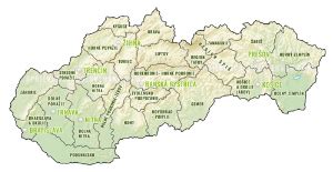 Mapa predajných miest Sika na Slovensku