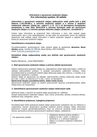 Podrobné informácie o zásadách ochrany osobných údajov a právach používateľov