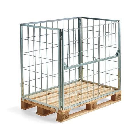 Ukladanie pozinkovaných paletových kontajnerov