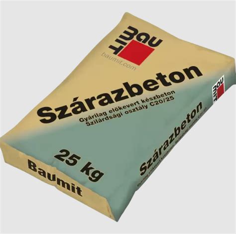 Vrece poterového betónu pripravené na použitie