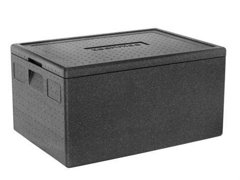 Uzavretý tmavý termobox z EPS