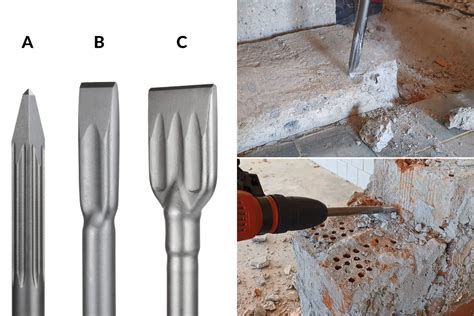 Špicatý sekáč a jeho zvlnená verzia pre lepšie uvoľňovanie