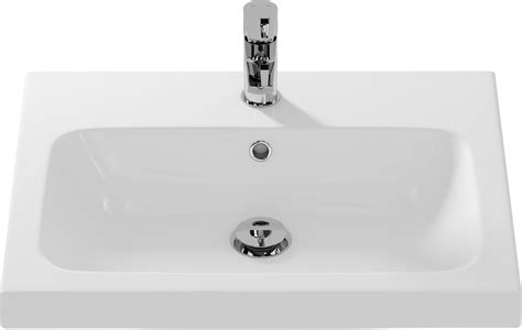 Detail odkladacej plochy a prepadu umývadla Cersanit COLOUR 60