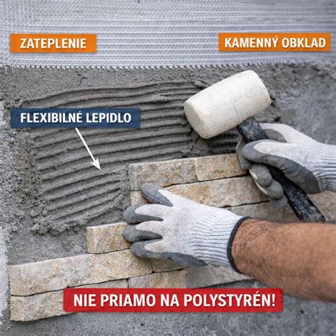Schéma správnej inštalácie kamenného obkladu rula na fasádu