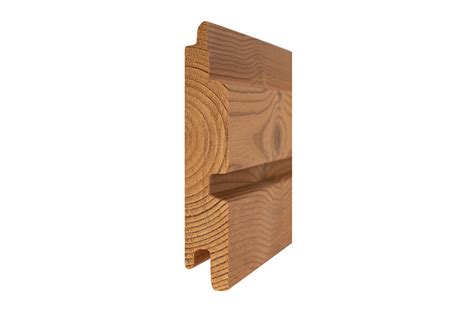 Detail profilu Thermowood borovica