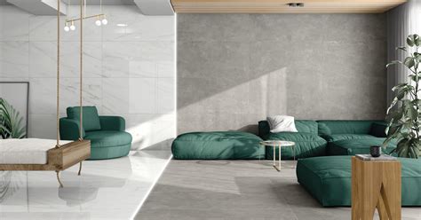 Ukážka interiéru s dlažbou Luna Natural White